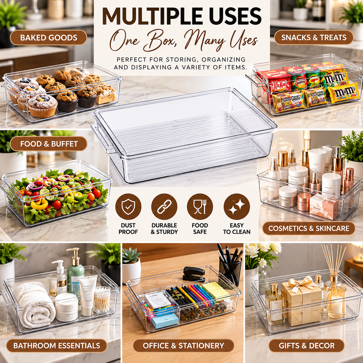 Clear Multi-Purpose Storage Box