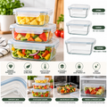 3-Piece Glass Container
